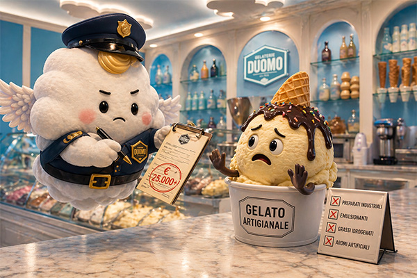 gelaterie duomo gelato artigianale fake multa
